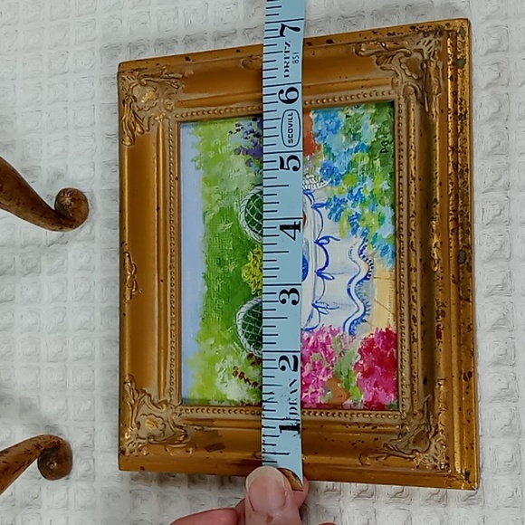 Original Framed Mini Watercolor Artwork by: Dorothy Lloyd Griffiths Garden Table - Picture 14 of 16
